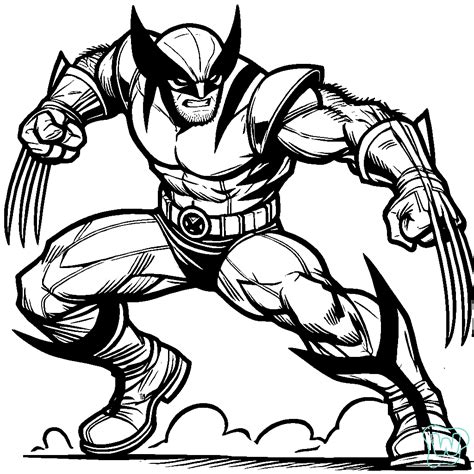 Coloriage Wolverine
