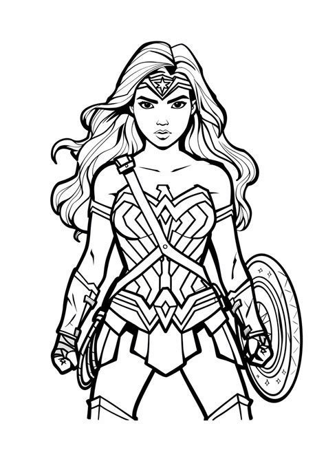 Coloriage Wonder Woman