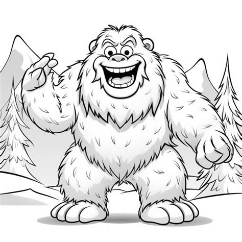 Coloriage Yeti