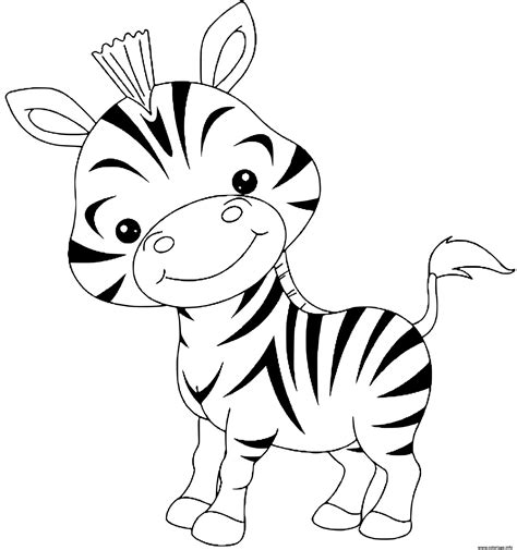 Coloriage Zebre