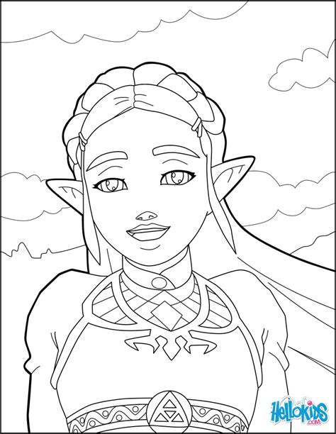 Coloriage Zelda Breath Of The Wild Prodigy Play