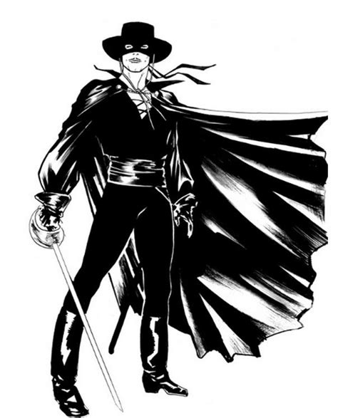 Coloriage Zorro Cartoon