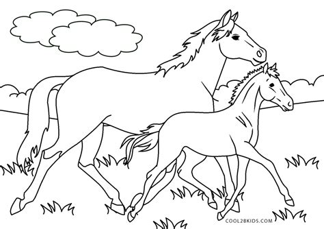 Coloriages Cheval