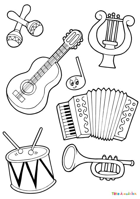 Coloriages Instruments De Musique