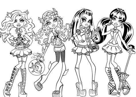 Coloring Pages Monster High Printable