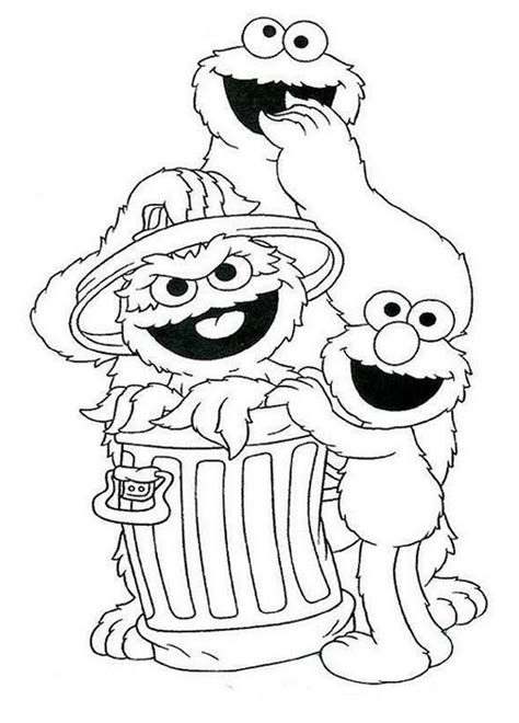 Coloring Pages Sesame Street Printable
