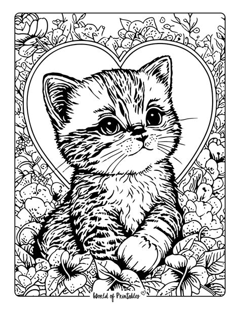 Coloring Adult Cats Cutes
