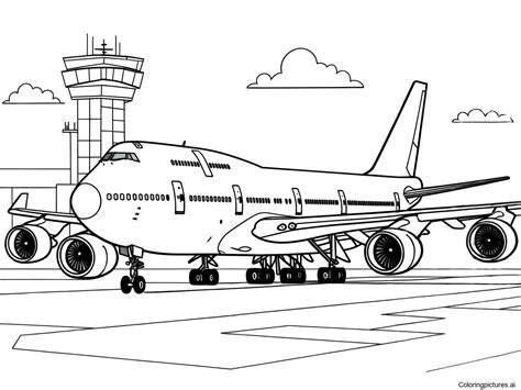 Coloring Airplane Pages
