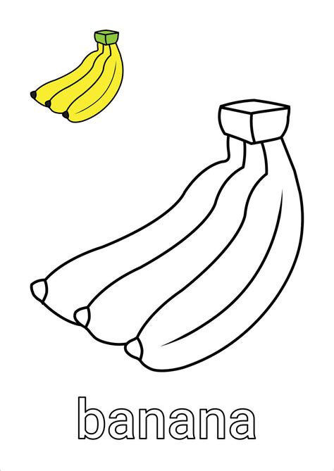 Coloring Banana Worksheet
