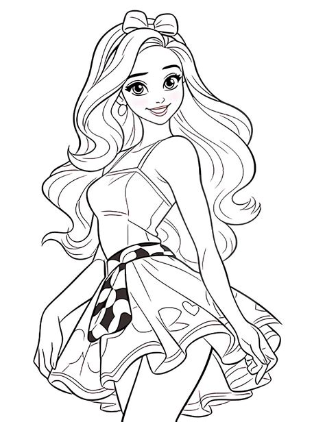 Coloring Barbie