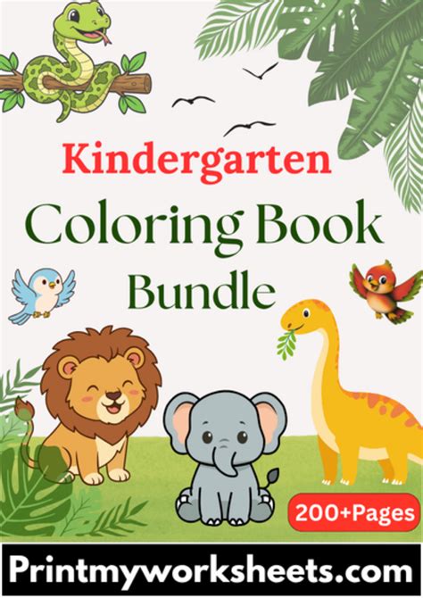 Coloring Book Coloring Worksheets For Kindergarten Pdf