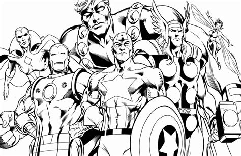 Coloring Book Pages Superheroes