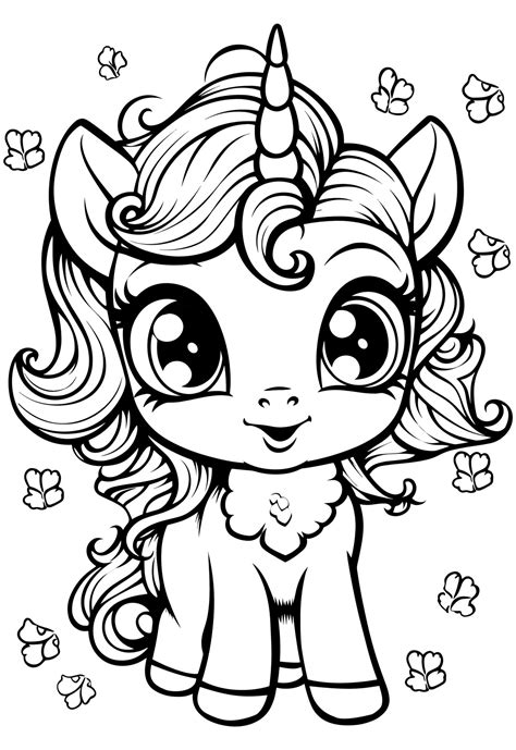 Coloring Book Pages Unicorn