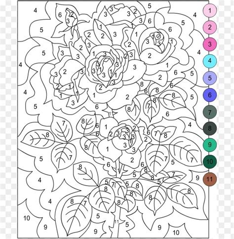 Coloring By Number Pages For Adults