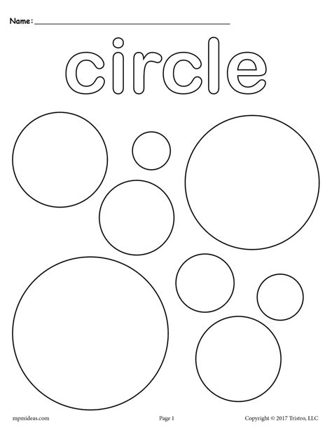 Coloring Circles Worksheet