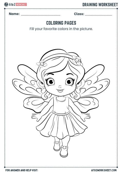 Coloring Drawing Worksheet For Ukg