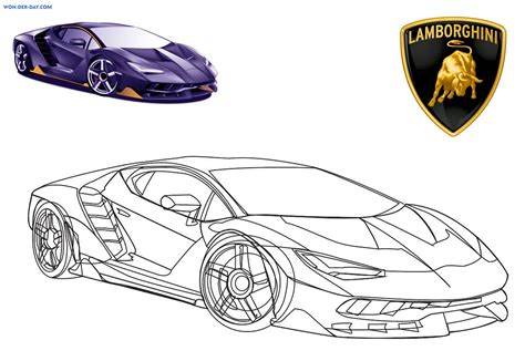 Coloring Lamborghini Pages