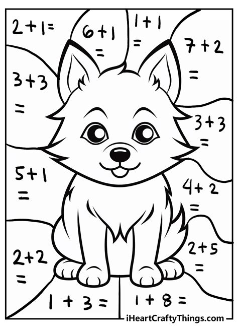 Coloring Math Worksheet For Grade 1