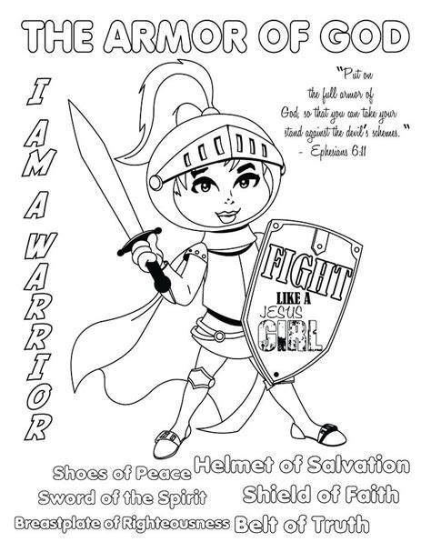 Coloring Page Armor Of God