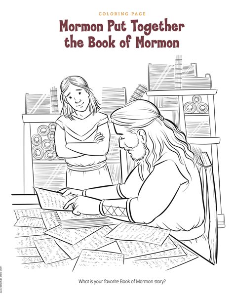 Coloring Page Book Of Mormon