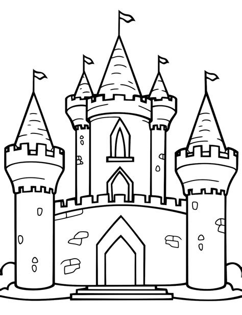 Coloring Page Castle