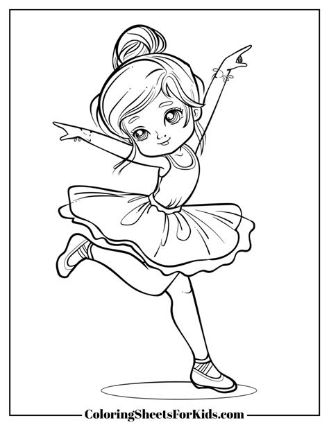 Coloring Page Dancer