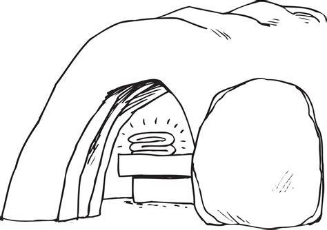 Coloring Page Empty Tomb