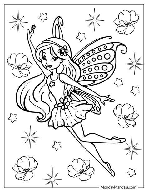Coloring Page Fairy