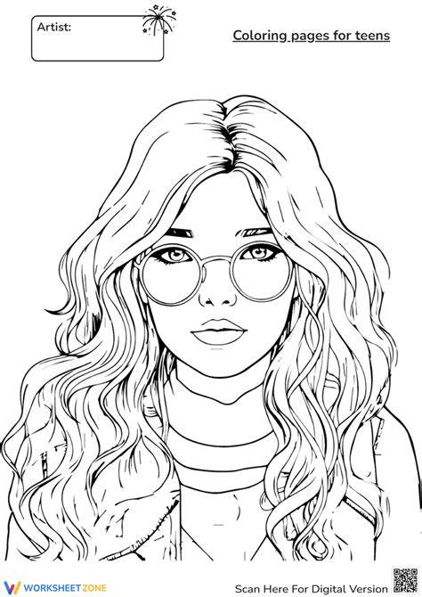 Coloring Page For Teens