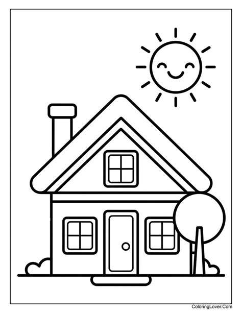 Coloring Page House