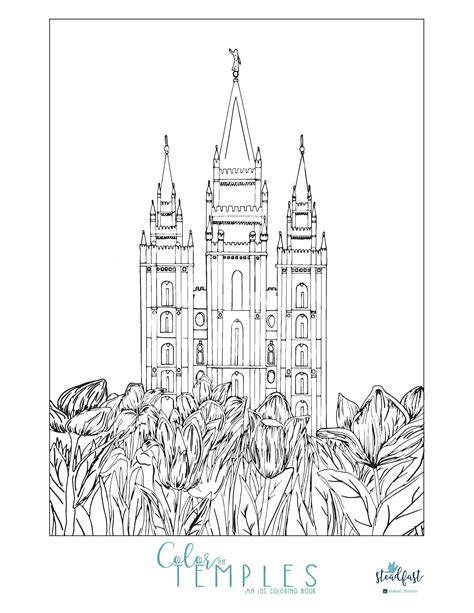Coloring Page Lds Temple
