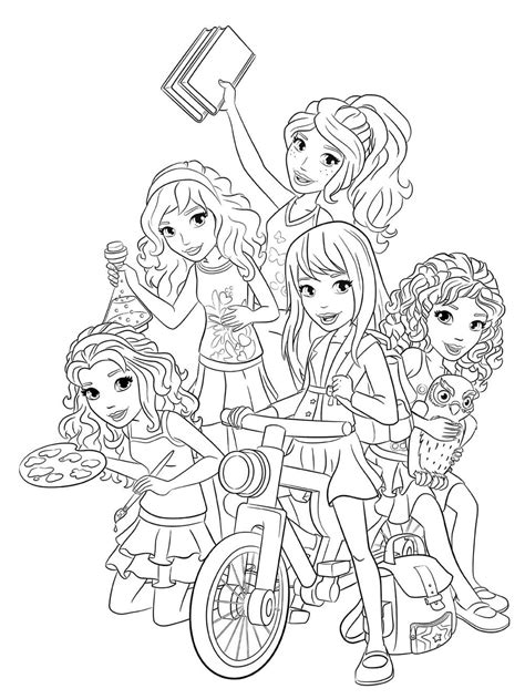 Coloring Page Lego Friends