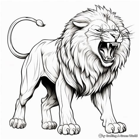 Coloring Page Lion