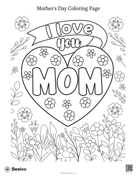Coloring Page Mothers Day