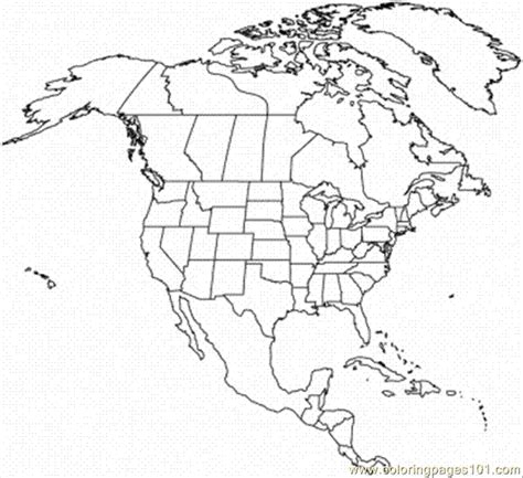 Coloring Page North America