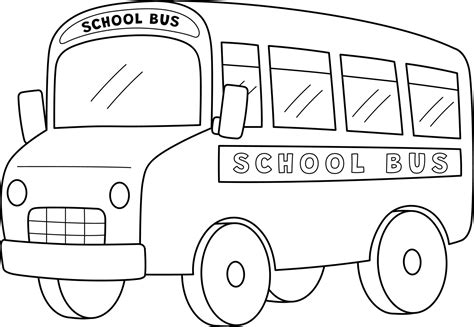 Coloring Page Of A Bus