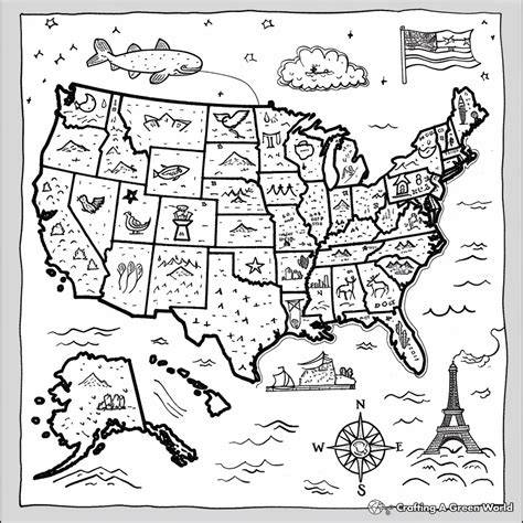 Coloring Page Of A Map