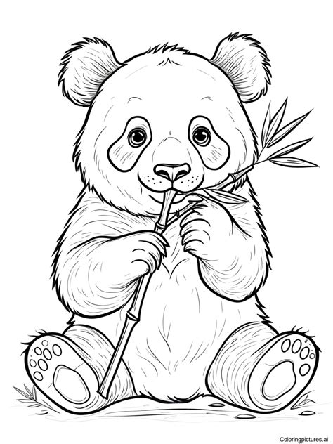 Coloring Page Of A Panda