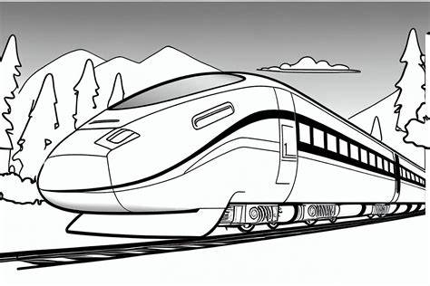 Coloring Page Of A Train