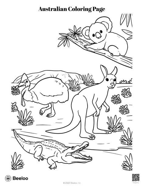 Coloring Page Of Australia