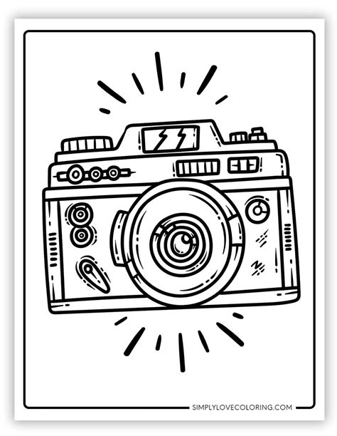 Coloring Page Of Camera