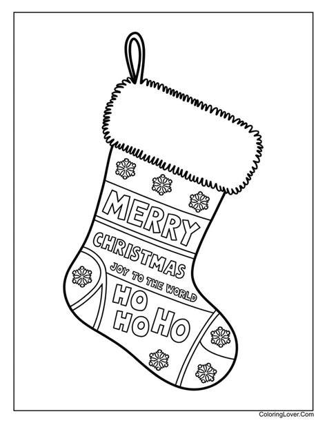 Coloring Page Of Christmas Stocking
