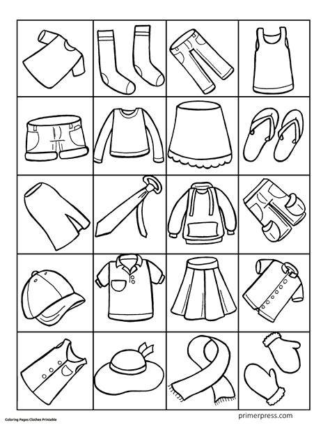 Coloring Page Of Clothes