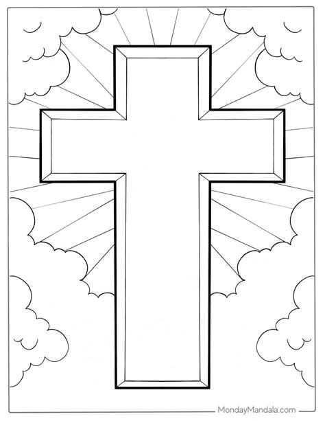 Coloring Page Of Cross
