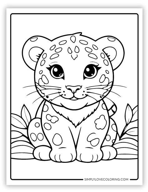 Coloring Page Of Leopard
