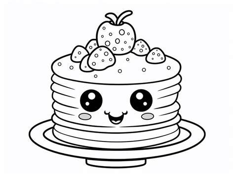 Coloring Page Of Pancakes