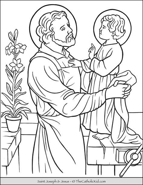 Coloring Page Of St Joseph