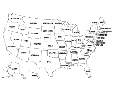 Coloring Page Of The Usa