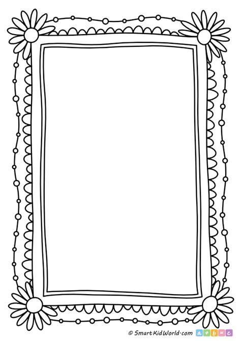 Coloring Page Picture Frame