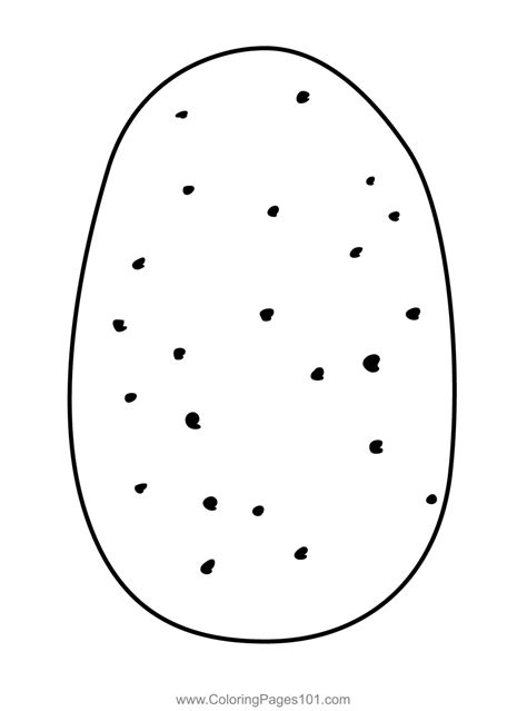 Coloring Page Potato